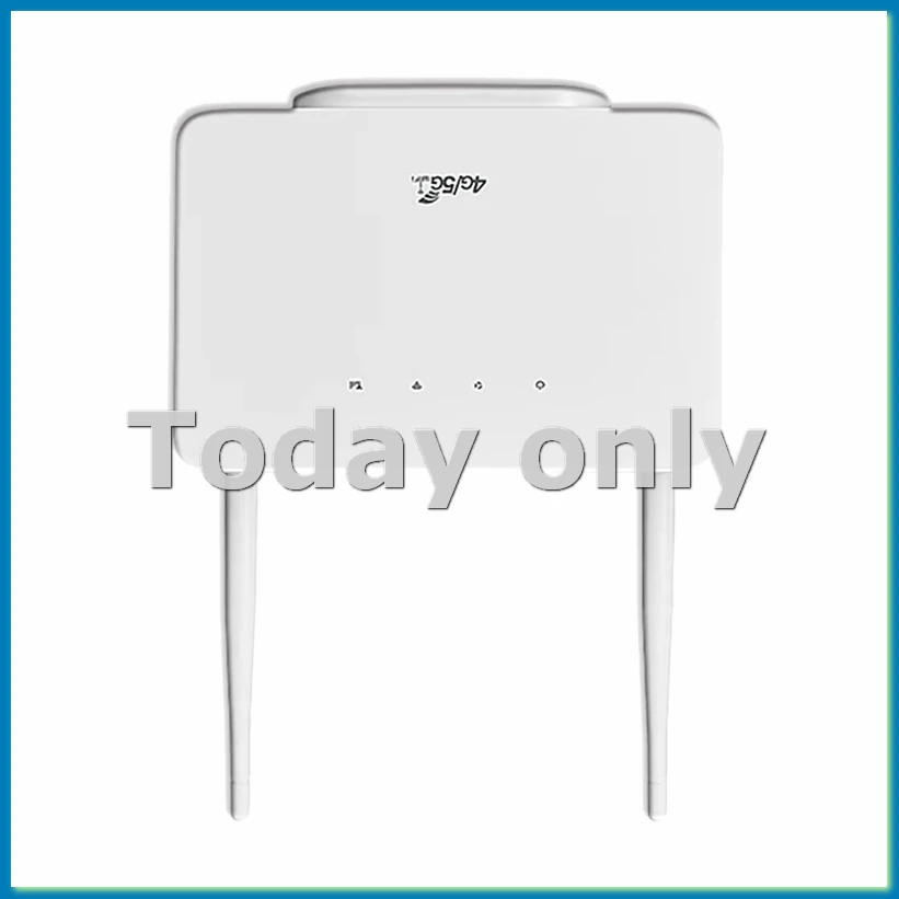 4G LTE CPE Router Modem 300Mbps Wireless Hotspot External Antenna with Sim Card Slot for Home Travel Work EU Plug-A86Z
