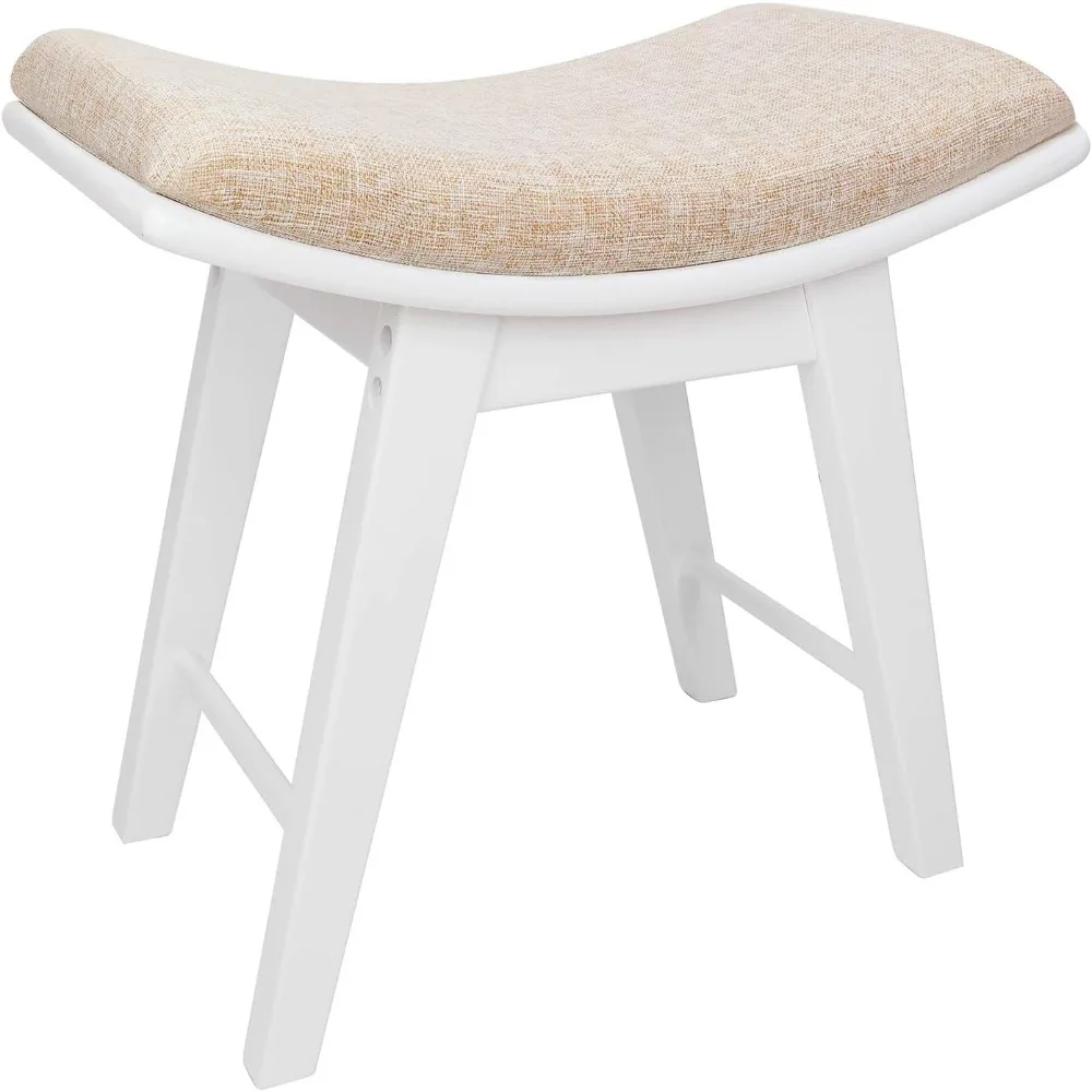 Makeup stool, modern makeup and dressing stool, with a concave seat surface, weighing 300 pounds, easy to assemble