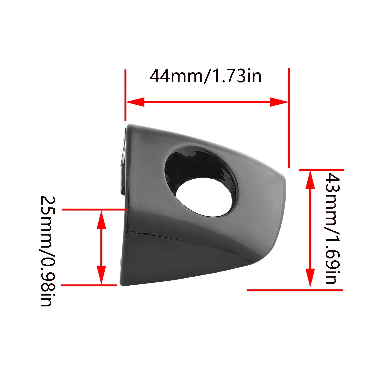 For Audi A6 A7 A8 RS6 RS7 A6/S6 A8/S8 Black chrome car exterior front left door handle key hole trim cover 4H1837879 2014-2016