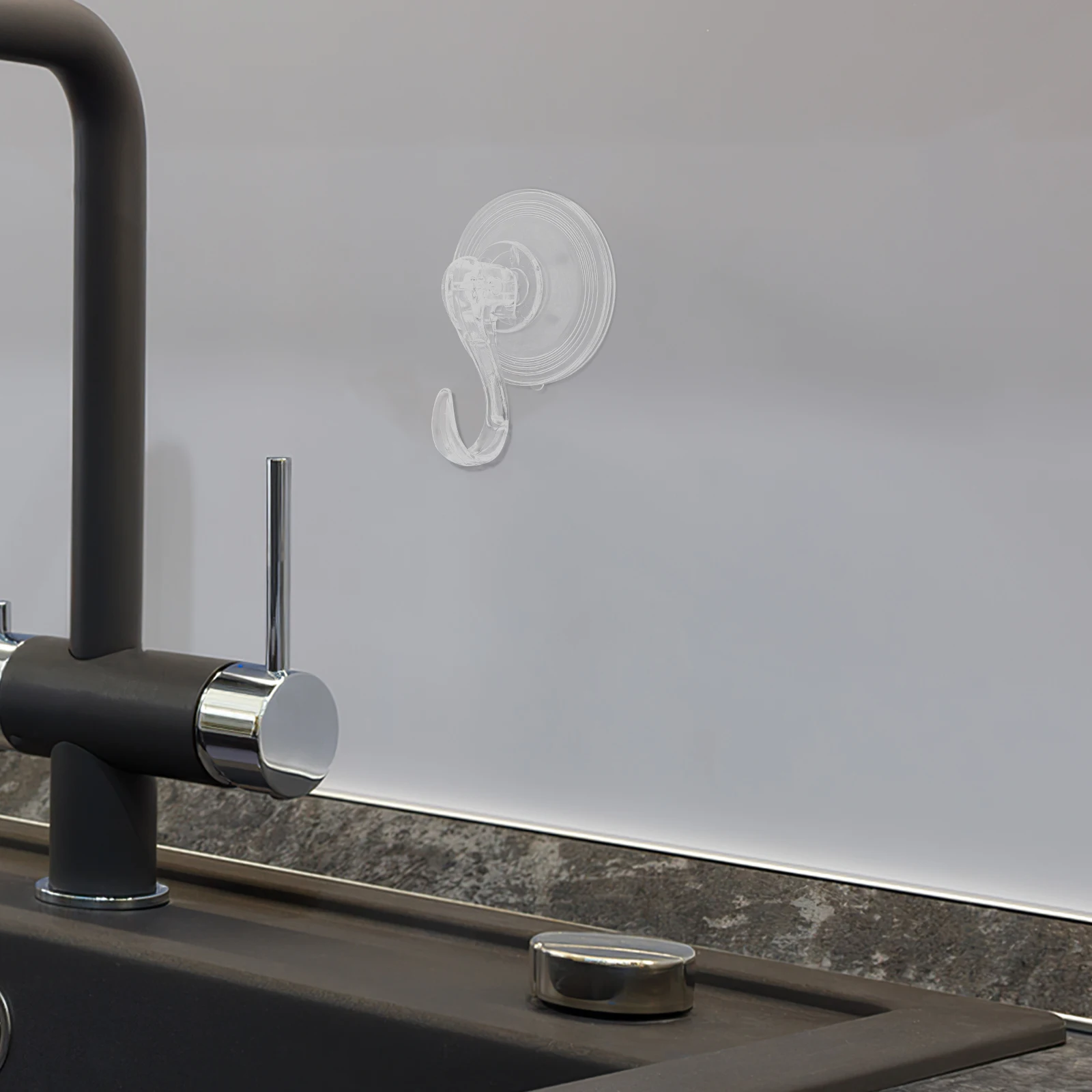 

Suction Cup Bathroom Kitchen Waterproof Strong Suction Plastic Organizer Multipurpose Shower Hooks Curtain Track Hooks Towel