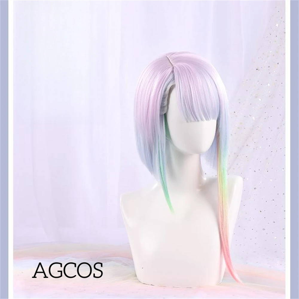 

AGCOS Game Edgerunners Puck Lucy Cosplay Wig Anime Lucyna Cosplay Hair Wigs