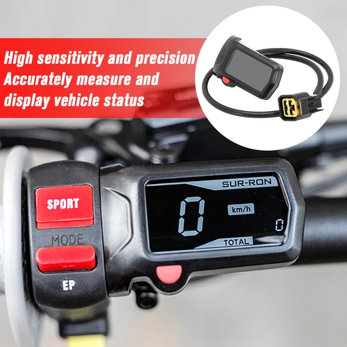 Imagen 2 del producto Contador de horas para motocicleta, para bicicleta eléctrica de cross-country Sur Ron Sur-Ron Surron, velocímetro de piezas de abeja ligera SUR RON