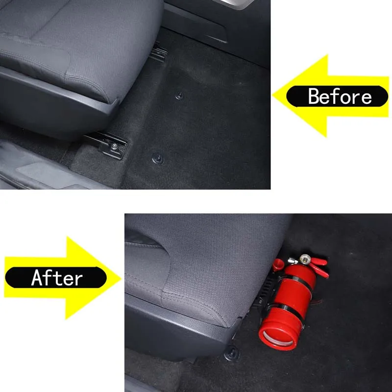 Under Seat Stowing Tidying for Toyota Tundra 2022-2023 Fire Extinguisher Bracket Under Seat Storage Panel Rack