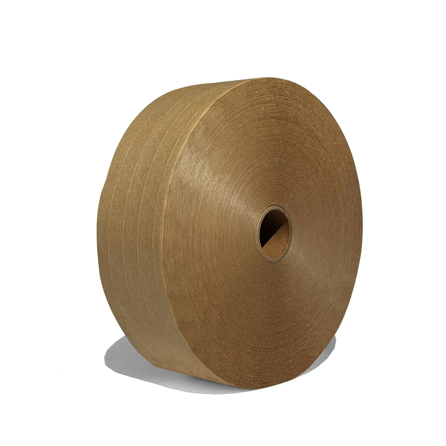 

3'' x 1000 Feet Reinforced Water Activated Gummed Kraft Paper Tape, for Heavy Duty Secure Packing Shipping, Tamper Evide