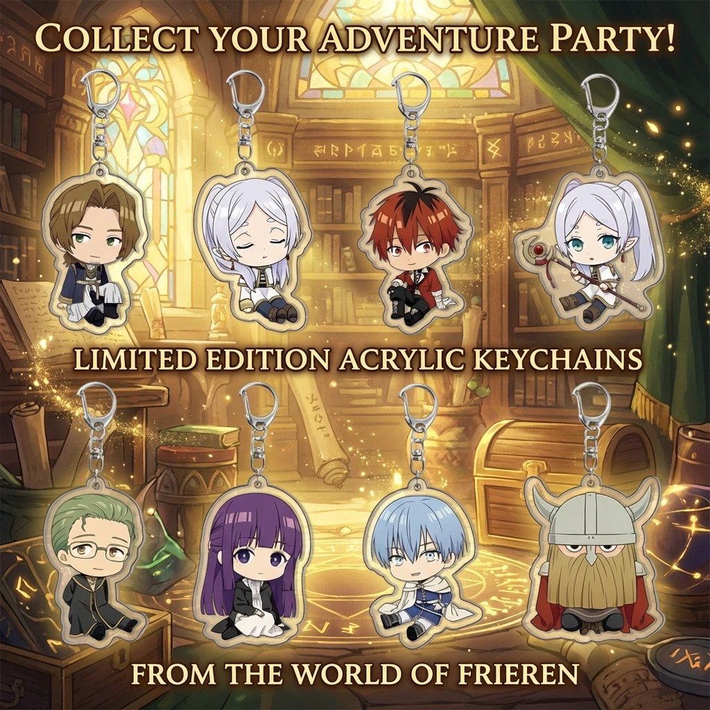 

Frieren Beyond Journeys End Acrylic Keychain Anime Pendant Souvenir Himmel Heiter Merchandise Gift for Fans Collection Cosplay
