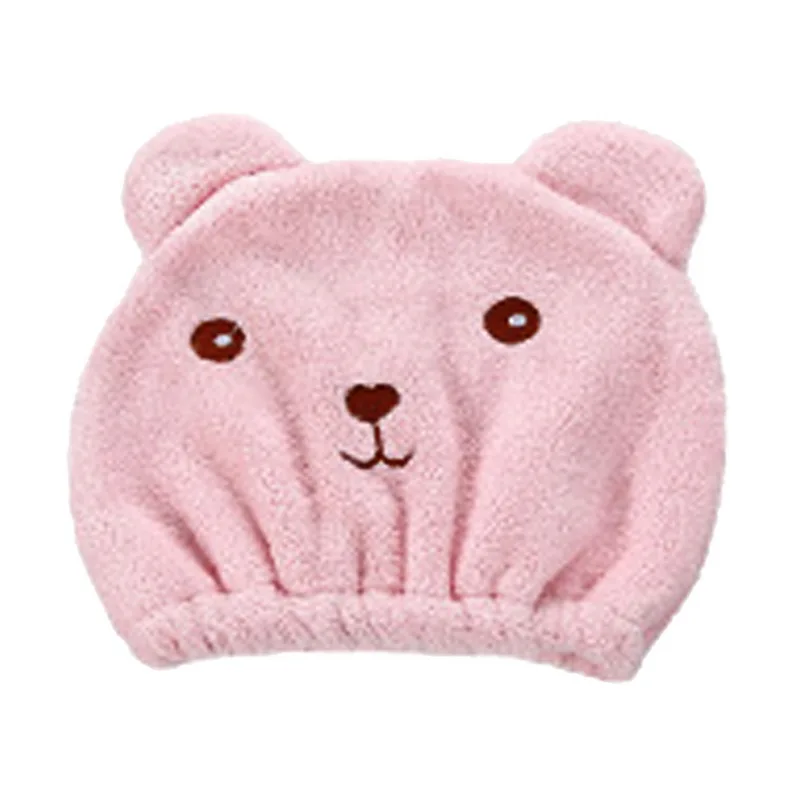 Ladies Cat Hair Drying Cap Bath Towel Microfiber Sleeping Cap Wrap Towel Shower Cap Bathroom Accessories PinkBlueGood Absorbency