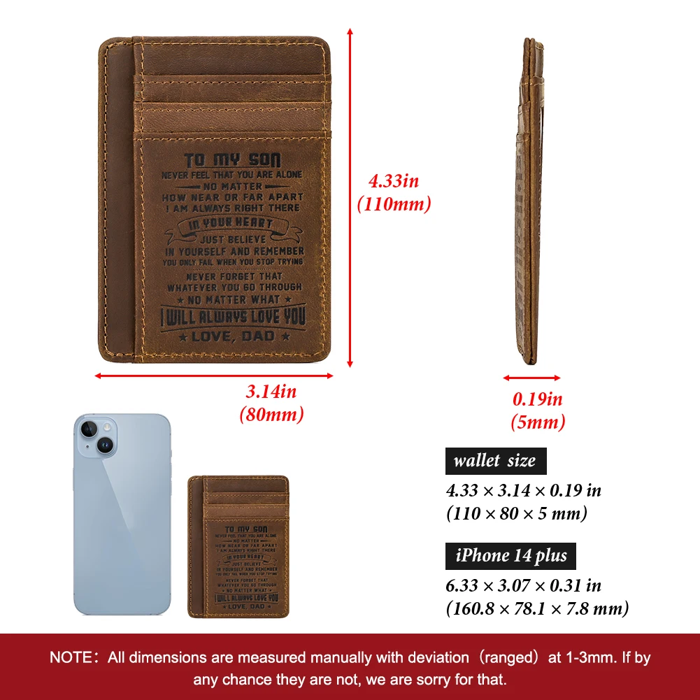 จาก dompet kartu tipis ลูกชายของฉันที่ใส่บัตร RFID หนังแท้สำหรับผู้ชายแฟชั่นกระเป๋าหน้าของขวัญวันเกิดสำหรับลูกชาย