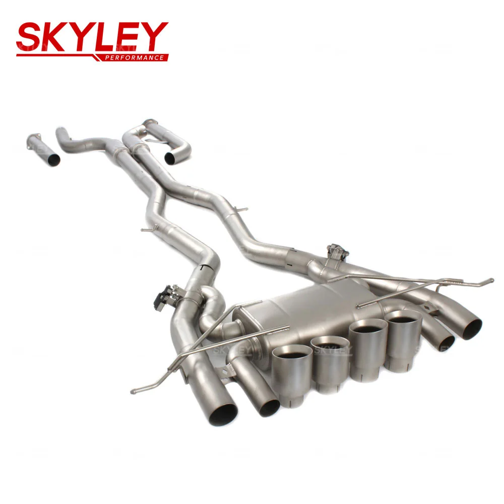 Equal Length Catback Exhaust for  S58 G80 M3 G82 M4 2020-2023 3.0t Valvetronic Muffler  Valve Auto Performance Parts