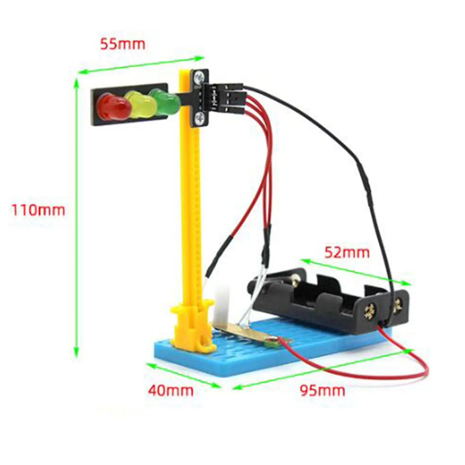 Macchina per tessitura fatta a mano Semaforo assemblato fai-da-te Giocattolo Esperimento di fisica educativo per bambini che imparano e giochi sensoriali
