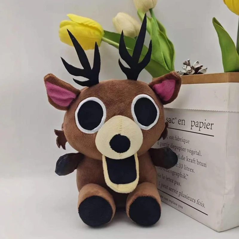 Nuevo 99 noches en el bosque ciervo de peluche dibujos animados bebé ciervo llavero muñeco de peluche juego periféricos bolsa decoración de peluche juguete regalo para seguidores