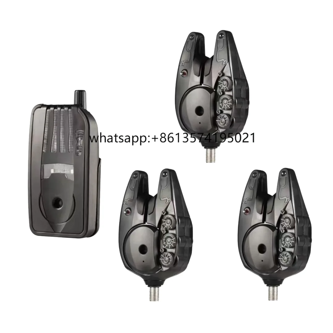 

82Pro Bite Alarms Set 1+3/1+4 High Sensitivity Multi-Colored LED Carp Fishing Indicator Waterproof ABS for Lake River Fishing