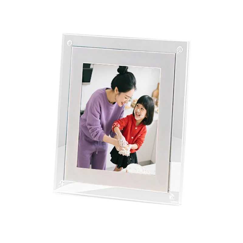 ABMF-Acrylic Digital Photo Frame 10.1 Inch 10.1Inch Display IPS Screen 32G Memory Porta Retrato Digital EU Plug