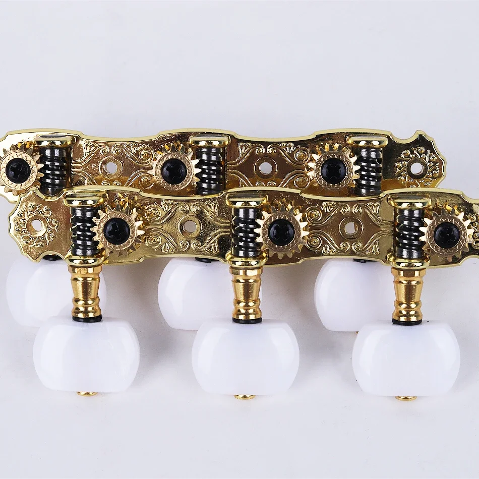 Alice AOS-022 Classical Guitar Machine Head 1:16 with Advanced Plating Strings Tuning Peg Keys 2Pcs/Pair