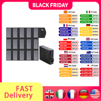 ALLPOWERS 100W Foldable Solar Panel ,Portable Solar Battery Charger Mit Solar Generator 200W Powerstation For Camping , Travel