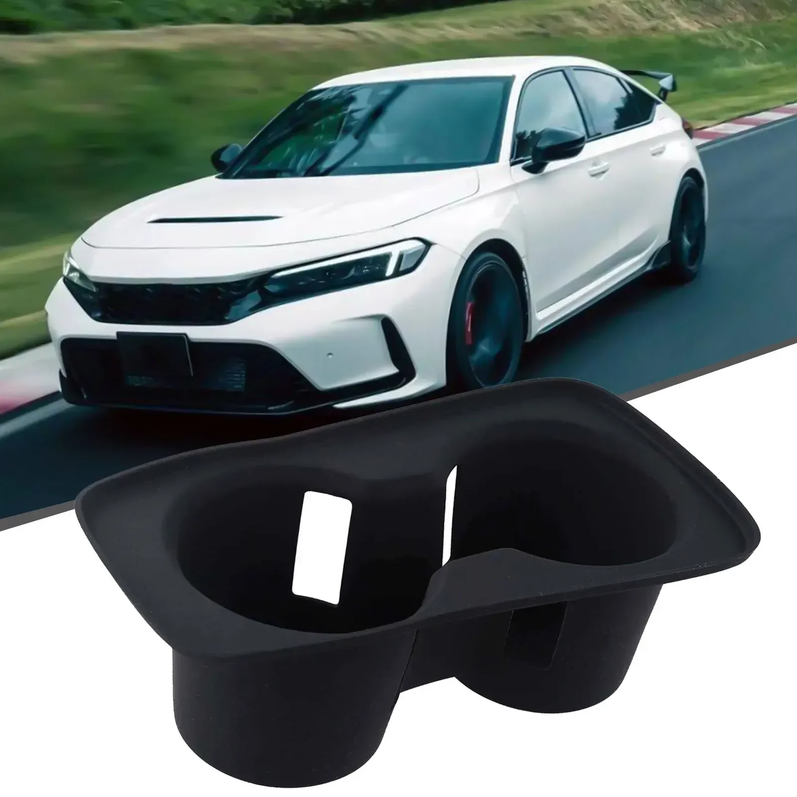 

Console Storage Box Designed for Honda For Civic FL5 (22 25) Featuring an Integrated Cup Holder and Ample Compartment Space