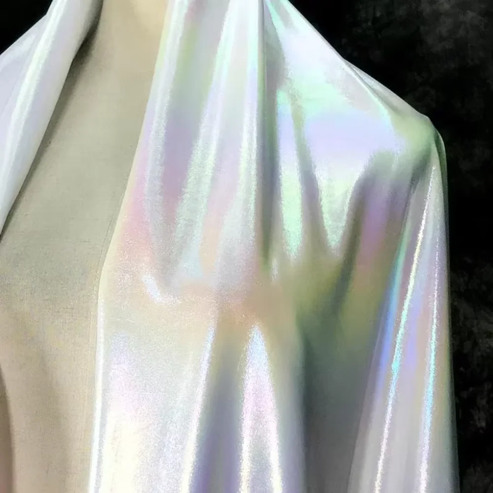 Phantom Coated Bronzing Fabric Reflective Background Cloth for Performance Clothing Wholesale Apparel Sewing Diy Material
