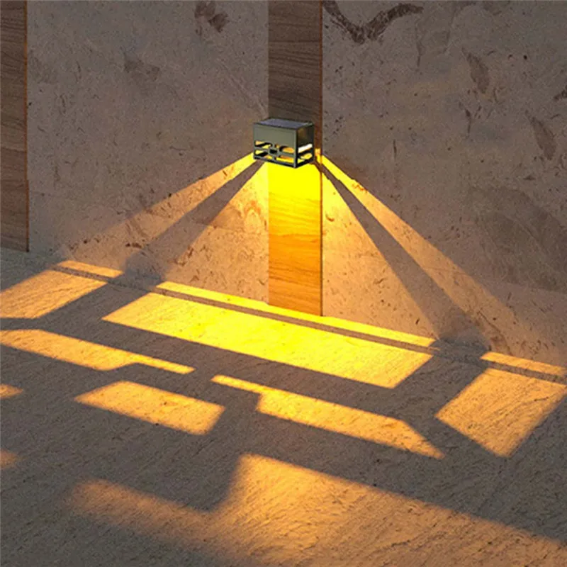 Applique Murale LED Solaire RVB, Éclairage d'Extérieur, Décoration de Clôture, Escalier, Jardin, délégations, Cour, Rue