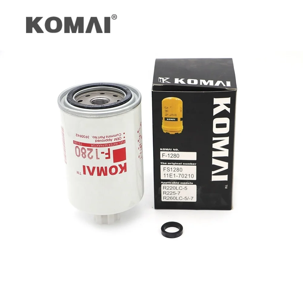 

FS1280 Топливный фильтр для погрузчика Komatsu WA380 K26505-75 161623 84476807 76107829 ФС1280