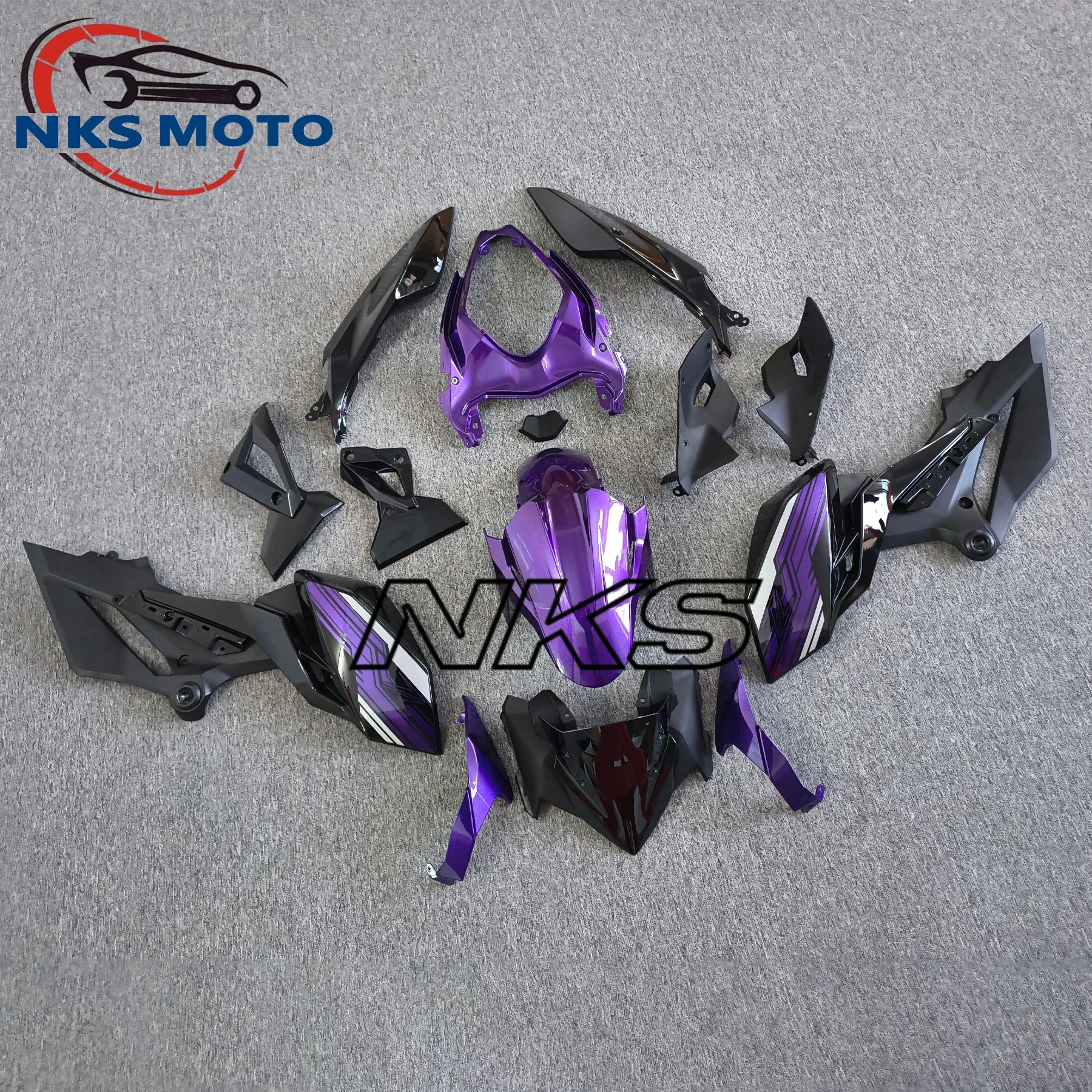 Motorcycle Unpainted Plastic Parts for Z400 2019-2020-2021-2022 Bodywork Fairing Cowling Injection Components Pack Left Right