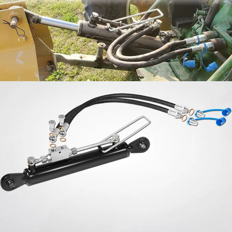 SPH320033 Hydraulic Top Link Cat. 1-1 with Locking Block 20 7/8β - 31 7/8β with 2 x Hose, Two-Way Check Valve Hydraulic Cylinder