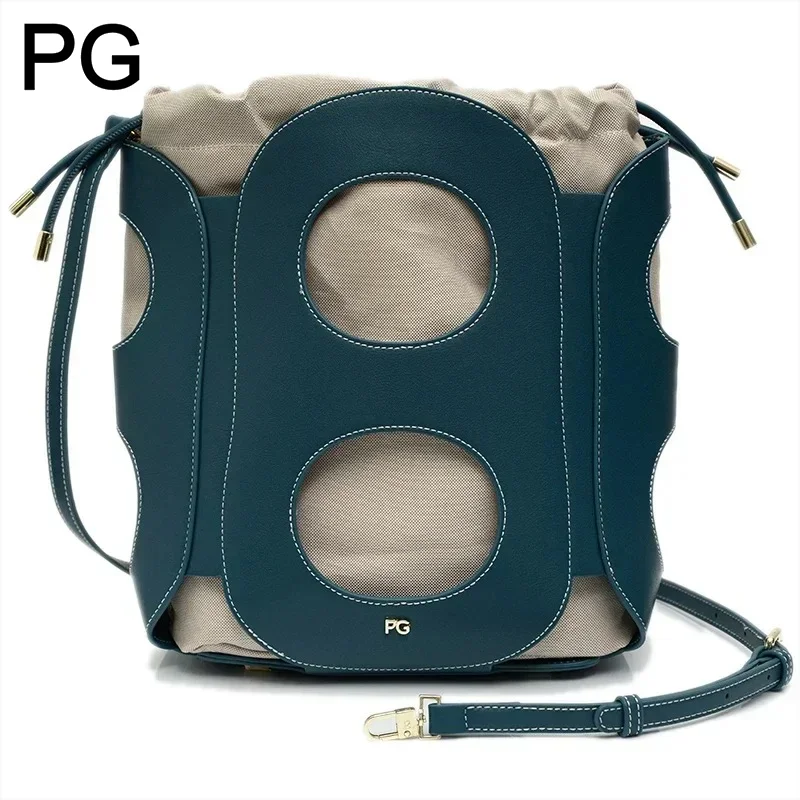 

PG Lady Single Shoulder Bag Cutout Solid Color Large Capacity New Delicate Versatile High Quality Women Shoulder Bag