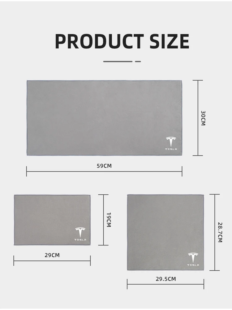 منشفة مايكروفايبر لأدوات تنظيف السيارات الداخلية ، قماش مسح ، خرقة نظيفة لنموذج تسلا 3 ، موديل S ، موديل-X ، موديل-Y ، سيبيرتروك ، سبيس إكس #6