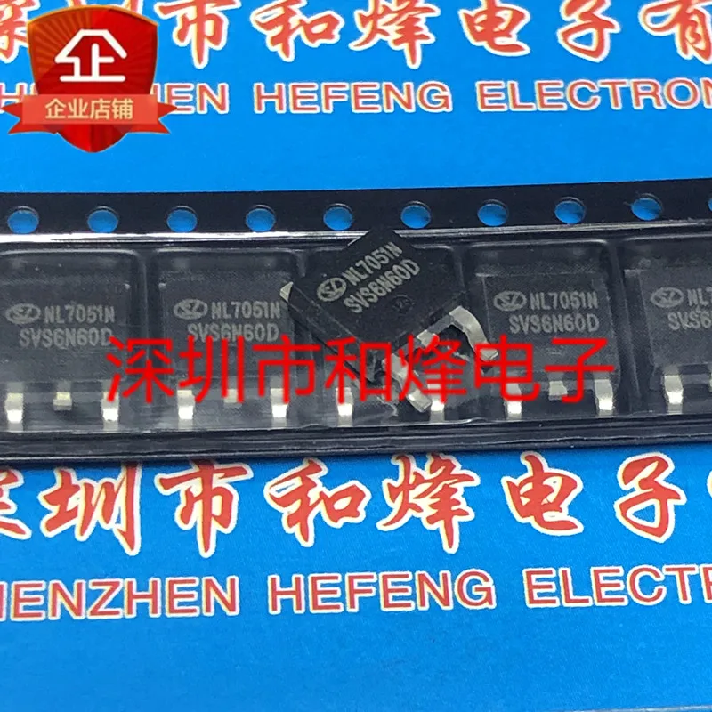 

30pcs original new SVS6N60D FET TO-252 600V 6A