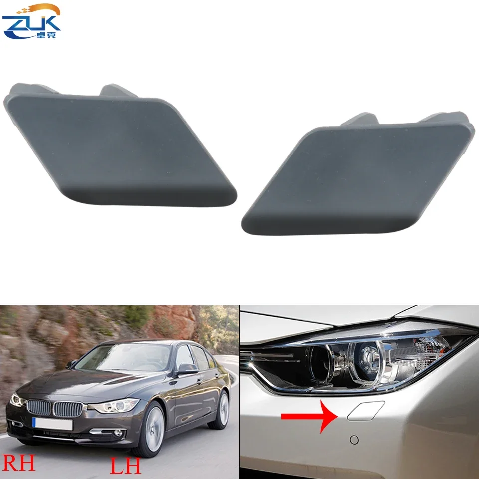 ZUK Front Bumper Headlight Washer Nozzle Cover Washer Shell For BMW 318 320 325 330 335 F30 F31 2013 2014 2015 Lamp Cleaner Cap