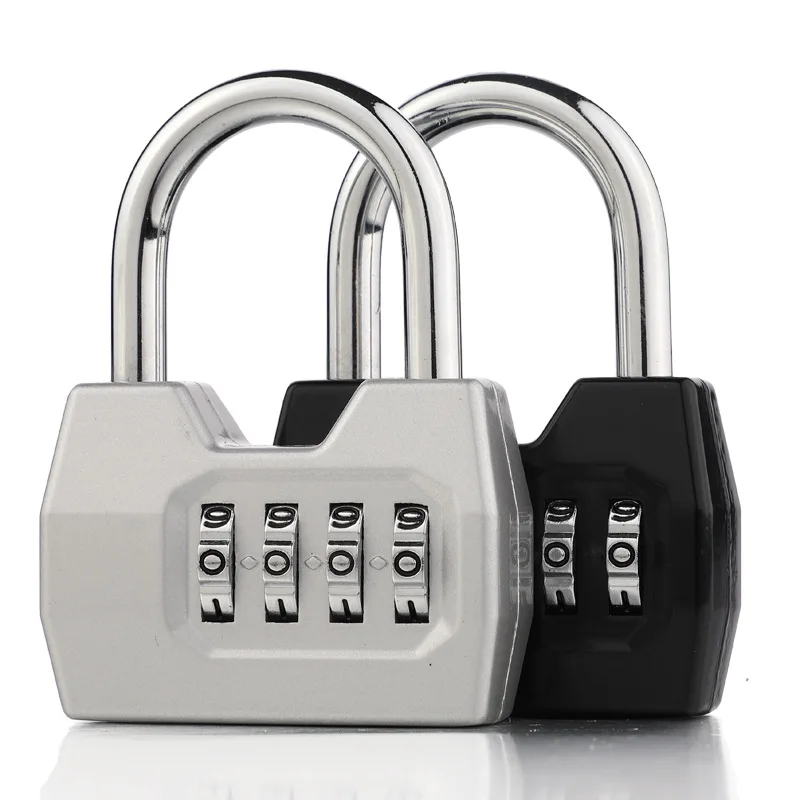 4Digit Combination Padlock Weatherproof Portable Security Lock for Outdoor Gym Fence Resettable Code Lock Durable Rustpro Easier