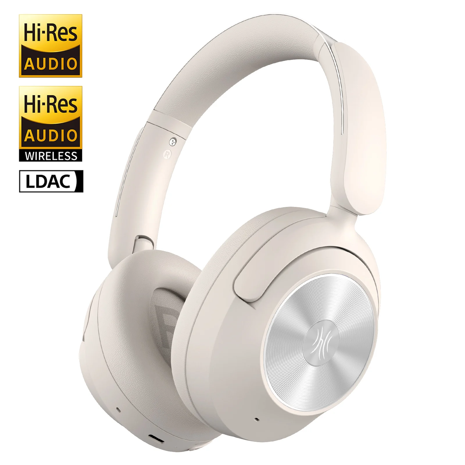 Oneodio A6 ANC draadloze Bluetooth 6.0-hoofdtelefoon -48dB hybride actieve ruisonderdrukkende over-ear-headset met microfoon Hi-Res LDAC APP