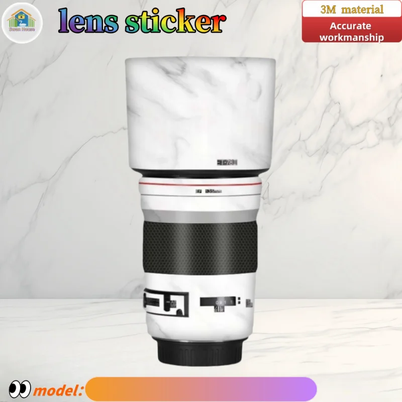 EF135F2 لكانون EF135mm F2 ملصق عدسة الكاميرا ، الجلد DIY ، طبقة رقيقة واقية مقاومة للاهتراء الخياطة الدقيقة
