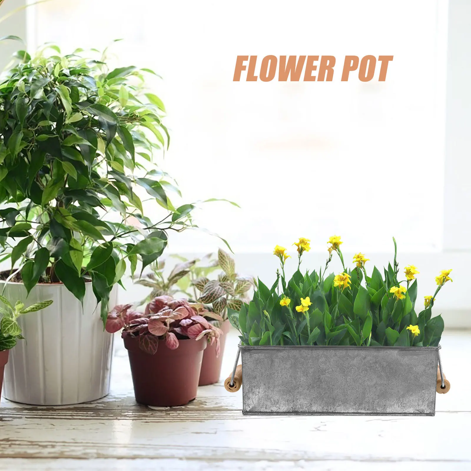 

2Pcs Iron Flower Baskets French Style Storage Holders Soap Boxes Garden Supplies Decorative Flower Pots Garden Supplies