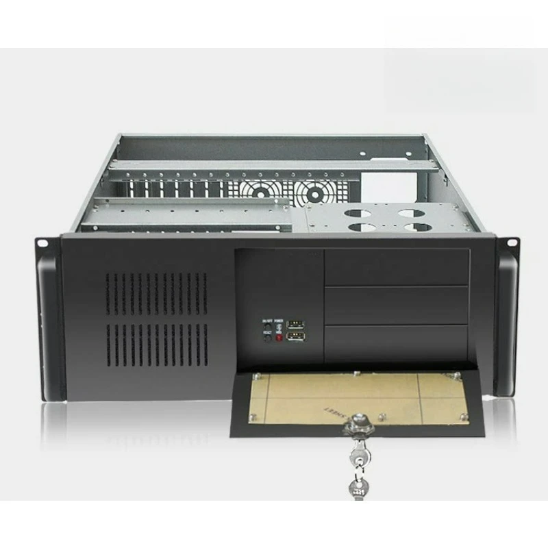 4U industrial control chassis 450 rack type ATX main board horizontal industrial computer monitoring host single chassis