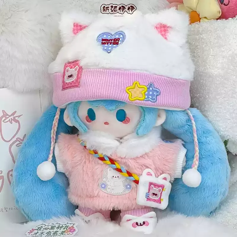 New 20cm Miku Doll Cute Cotton Doll Clothes Set Plush Toy Original Personalized Creative Series Clothes Gift Anime Periphery