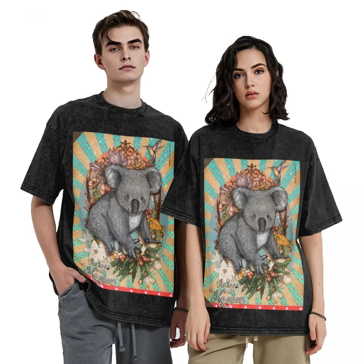 

In love with koalas T-Shirt basketball graphic tees baggy shirts anime stuff fitted t shirts for men