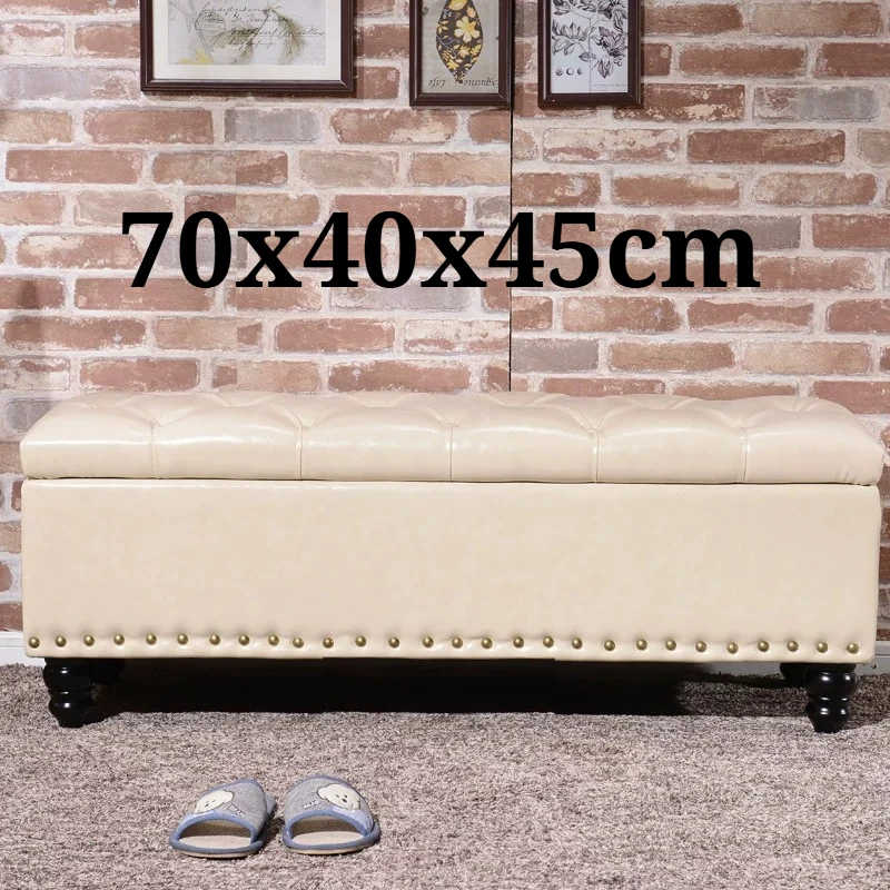 Islands Side Stools Shoe Changing Vintage Italian Wooden Stools Storage Pouffe Muebles Para La Sala Furniture Living Room