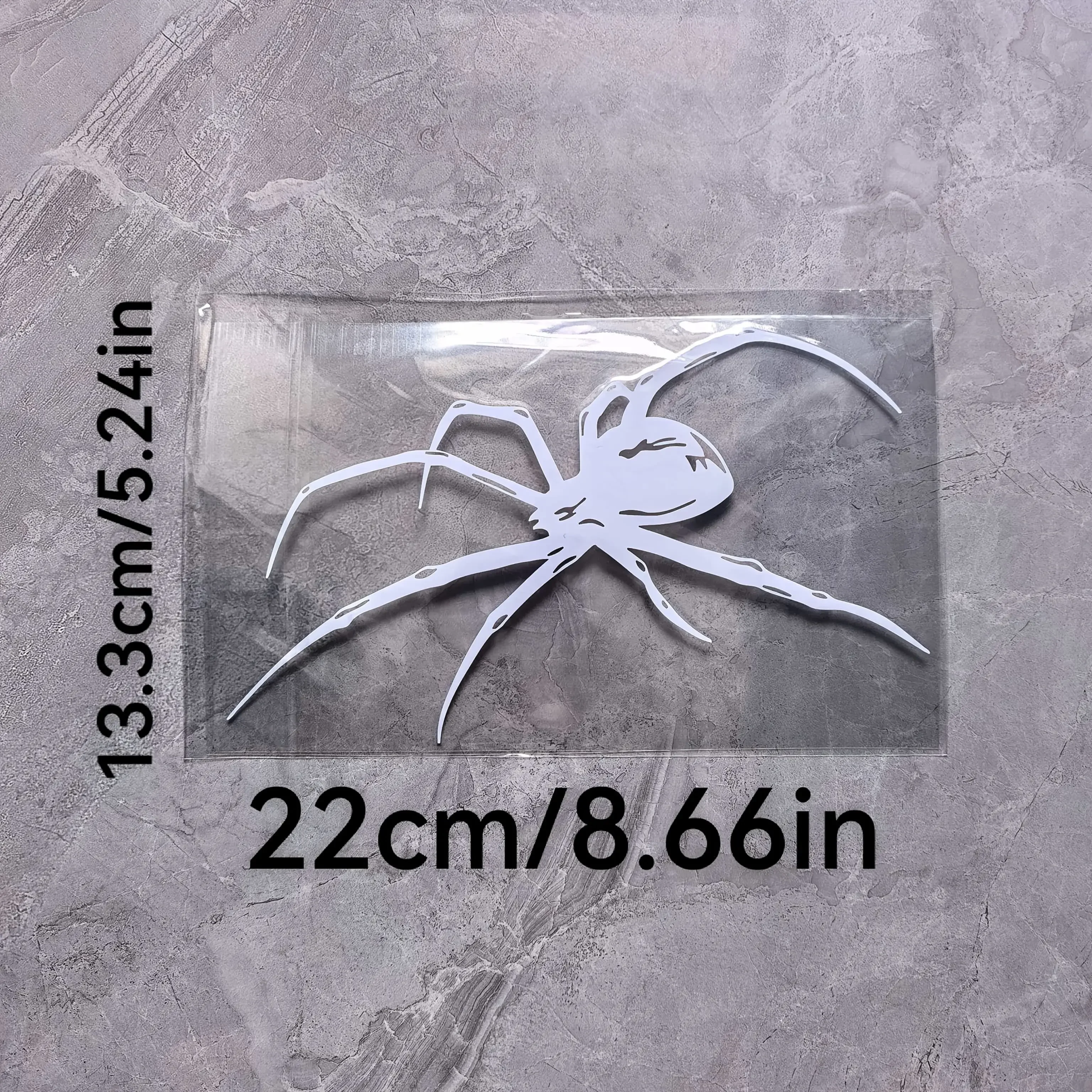 Horror Spider Silhouette Sticker, Holographic Waterproof Decal For Car Motorcycle Laptop Water Bottle