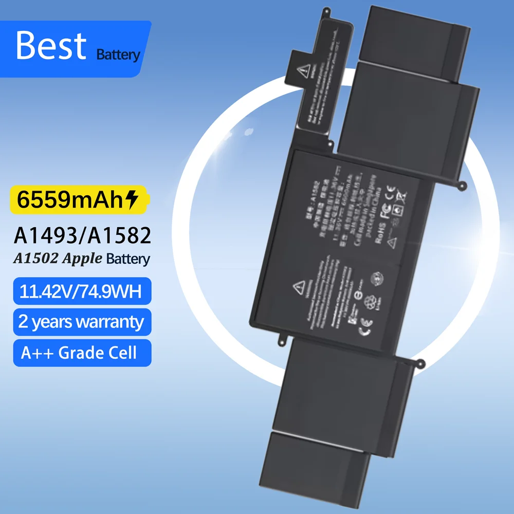 

A1582 A1493 Laptop Battery For Apple MacBook Pro 13" Retina A1502 2013 2014 2015 Year 020-00010