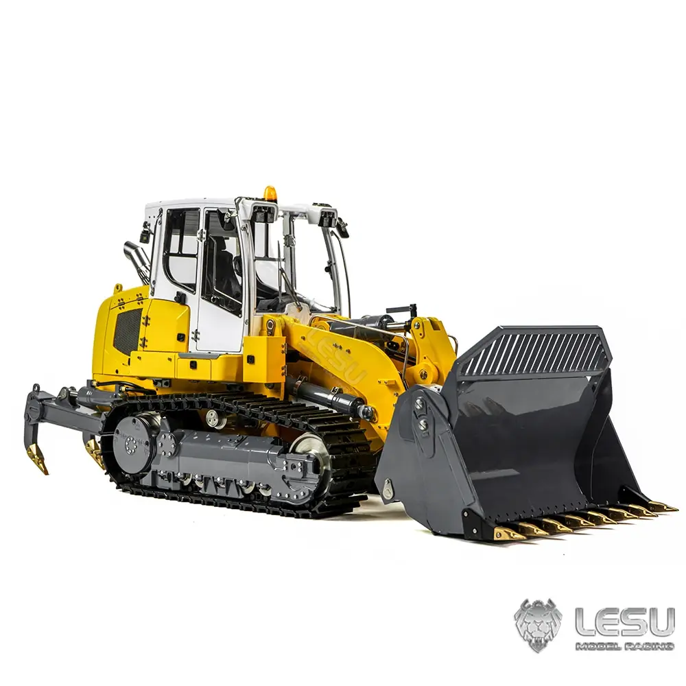 LESU 1/14 Metal RTR Hydraulic RC Loader 636 Painted With Sticker Battery PL18EV LITE Controller Openable Bucket Tail Hook Model