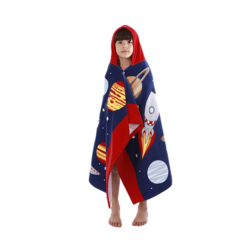 

Cartoon Child Kid Hooded Cloak Infant Bathrob Baby Bath Towel Robe Cotton Boy Girl Beach Robe Dinosaur Cape Newborn Wrap Blanket
