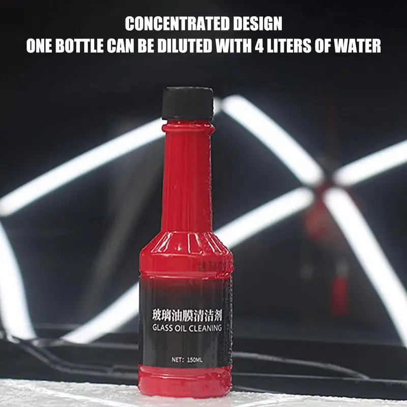 Glass Oil Film Remover Automotive Glass Cleaner Water Stain Remover 150ml Car Windshield Cleaner Glass Film Removal Fluid For