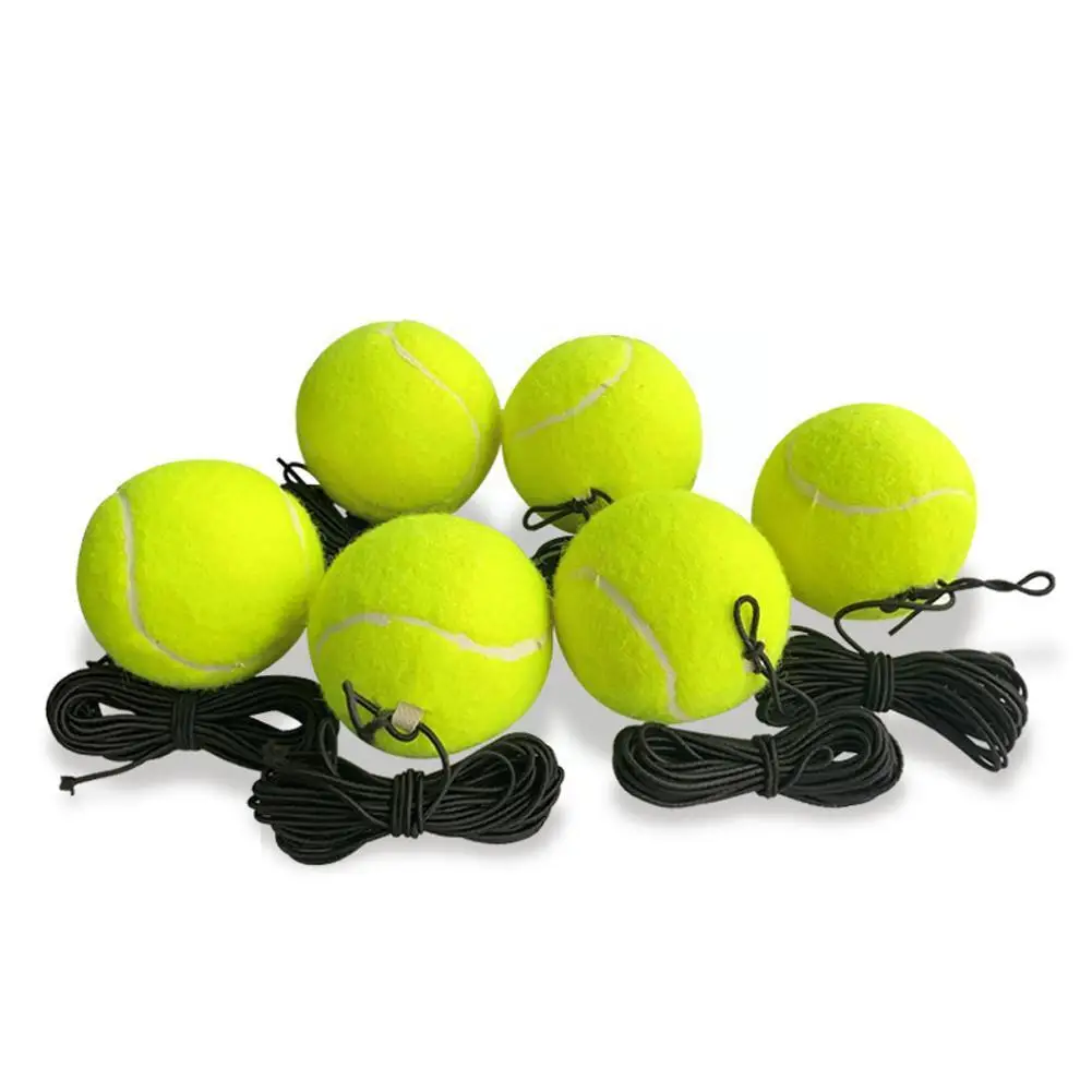 Pelota de entrenamiento de tenis profesional de playa, cuerda de tren de cuerda portátil con práctica de tenis, rebote, Elasti H8M6, 1 unidad