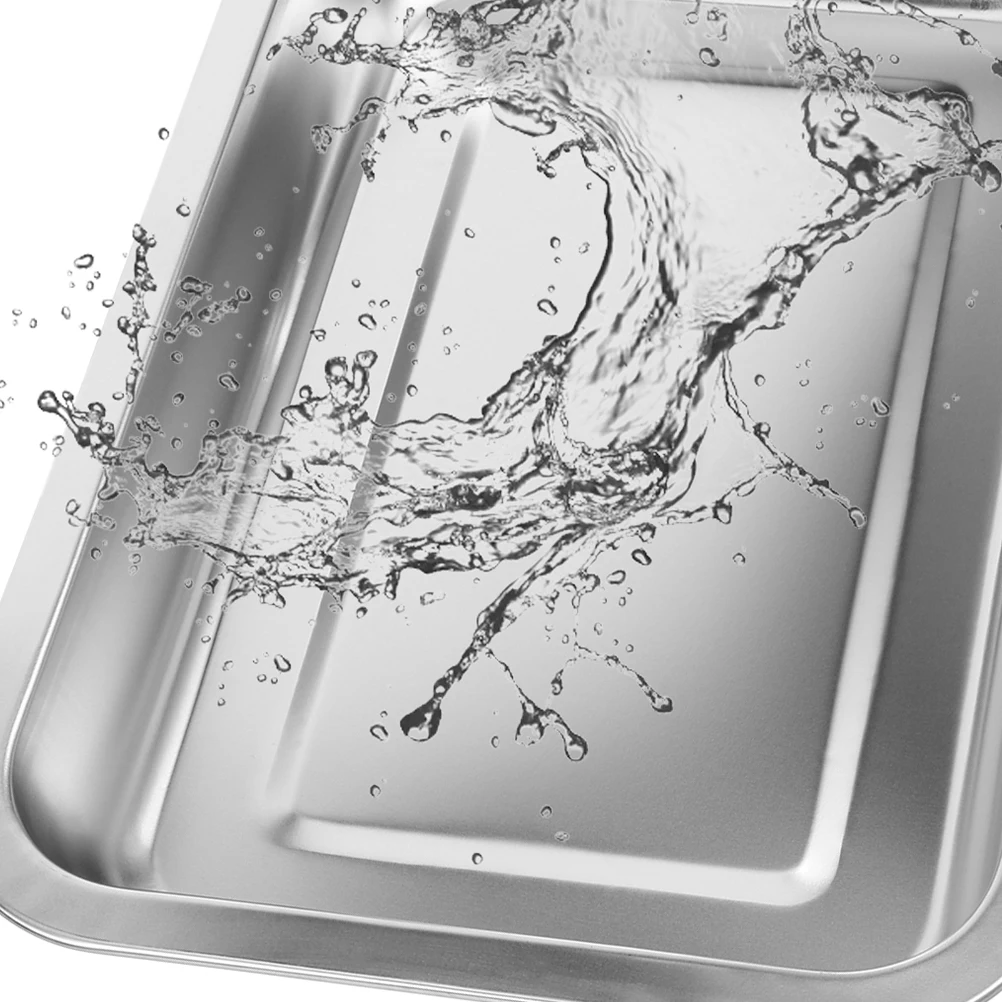 

Stainless Steel Cat Litter Box Open Design Easy Large Capacity Pet Toilet Kitten Tray Metal Boxes Odor Free Stable Bottom