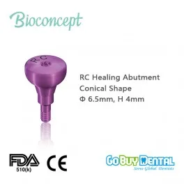 

RC Healing Abutment, conical shape,Φ6.5mm,H4mm (122250)