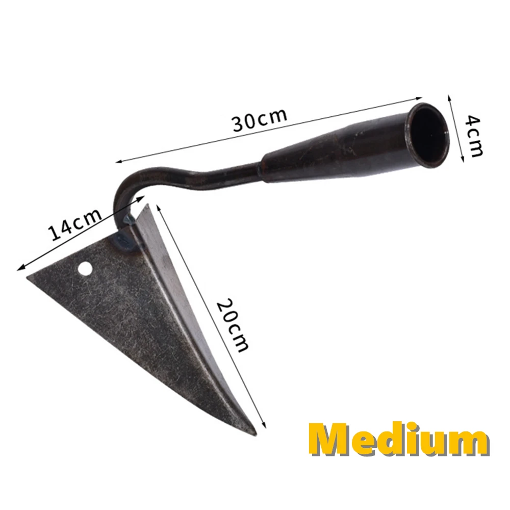 

Farm Tools Hoes Household Vegetable Planting Triangle Furrow Hoe Small Tip Hoe Agricultural Land Turning Loose Soil Triangle Hoe