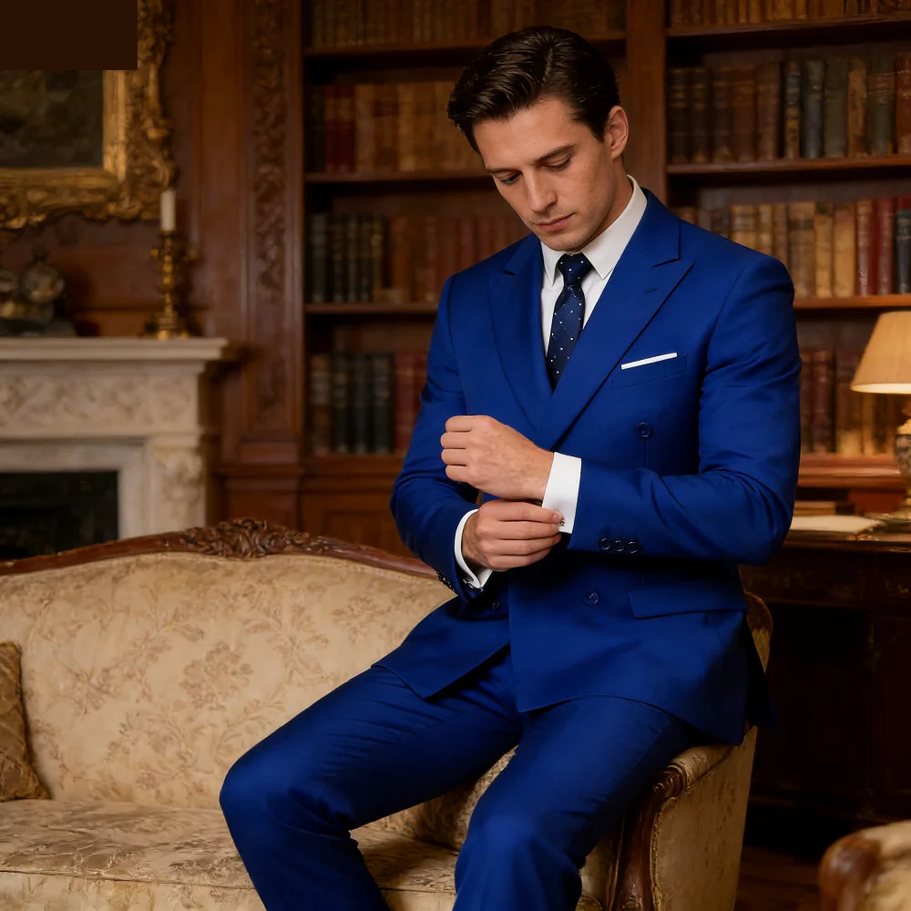 

Men's Slim Fit Tuxedo Jacket with Metal Lapel for Formal Dance Wedding Groomsmen Xale Festa De Casamento Terno Masculino