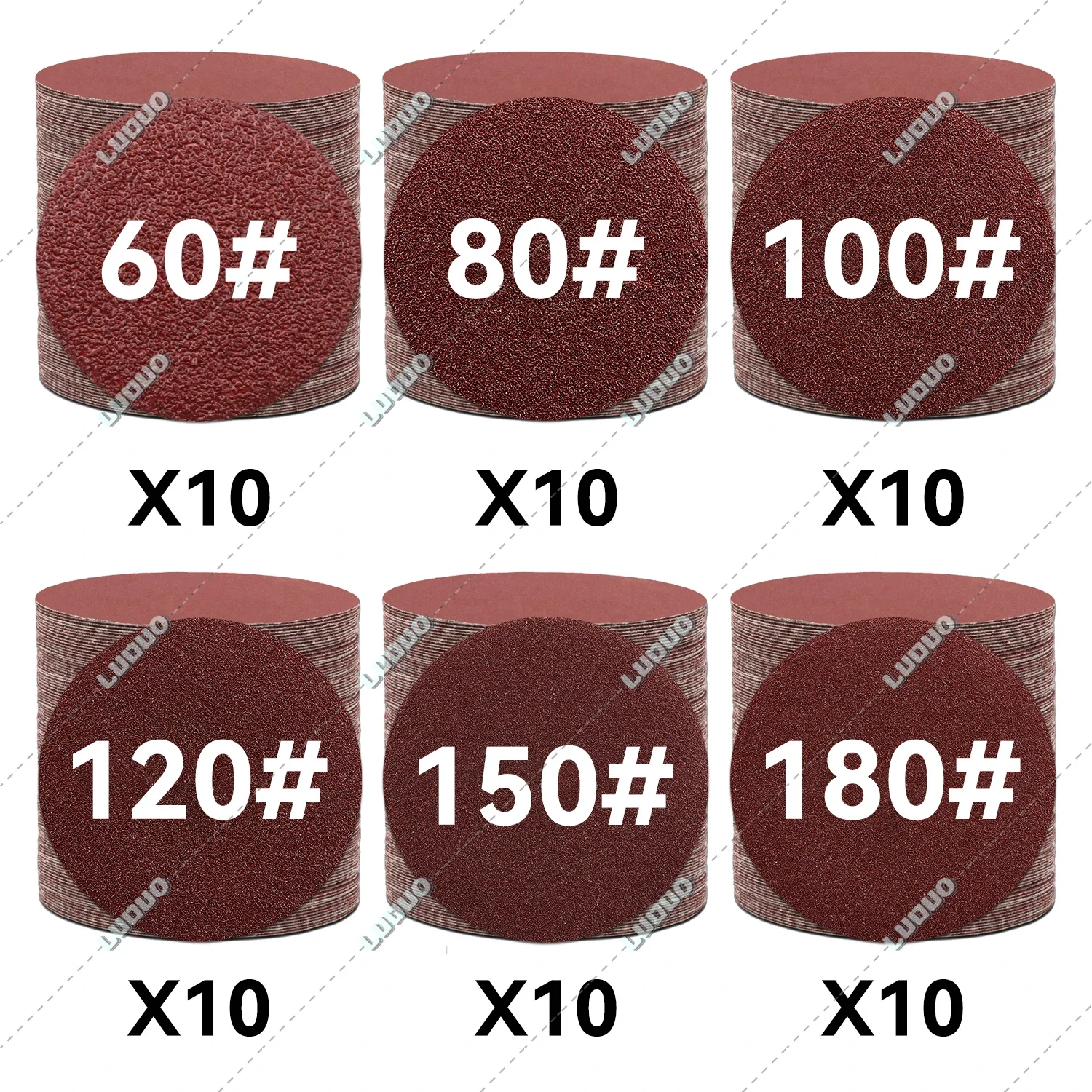 60PCS Schleifpapier Blatt Set Für Schleif Scheiben Haken & Schleife Schleifpapier Für Auto Detaillierung Polieren Scheinwerfer Restaurierung
