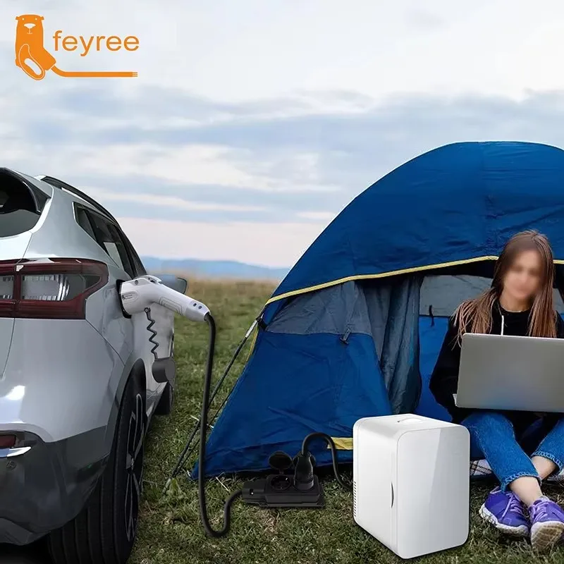 كابل تفريغ المكونات شاحن EV ، مقبس GBT ، كابل شحن 16A ، 5m ، محول الاتحاد الأوروبي ، محطة طاقة خارجية ، سيارة كهربائية #5