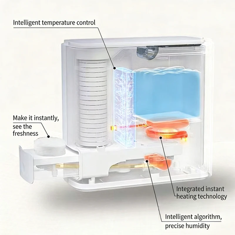 Auto Disposable Towel Warmer Machine Fast Heating To 55°C Constant Temp 500ml Tank Hot Wet Towel Dispenser