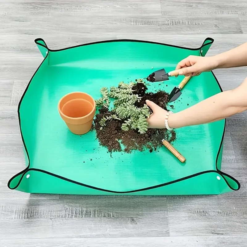 

Gardening Waterproof Thickened Soil Changing Mat Planting Flower Floor Mat Changing Pot Mat Gardening Tools